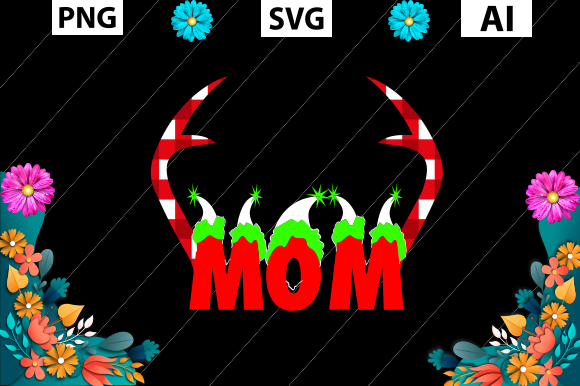 Christmas T Shirt Design, MOM