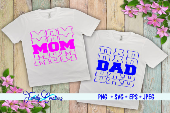 Mom Dad: A Heartfelt Embroidery Design for Everyday Love