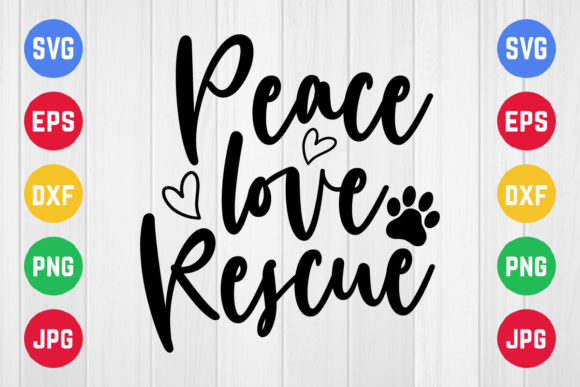 Peace Love Rescue SVG Design Review